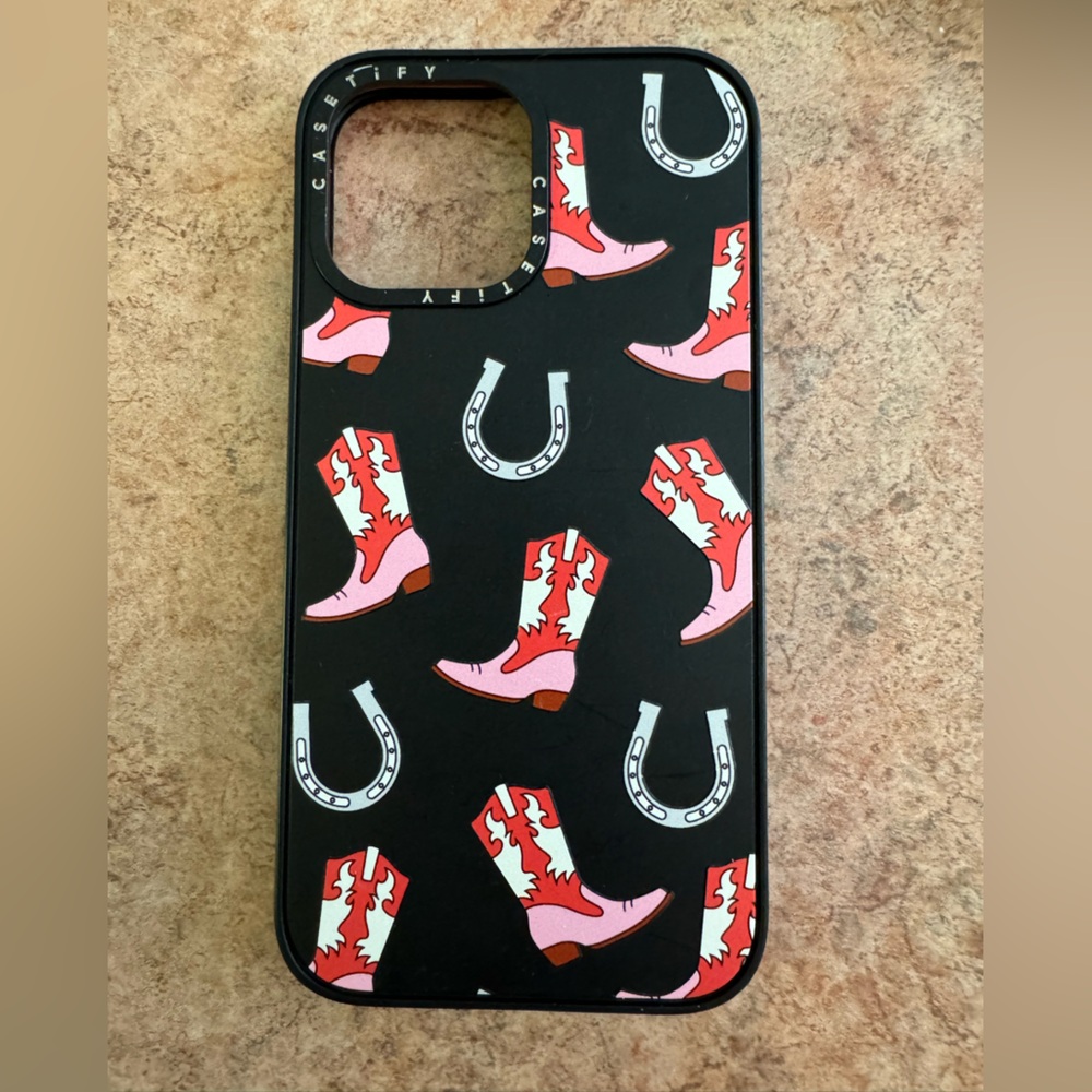 Casetify Cowboy Boot/Horseshoe iPhone 13 Pro Max Case